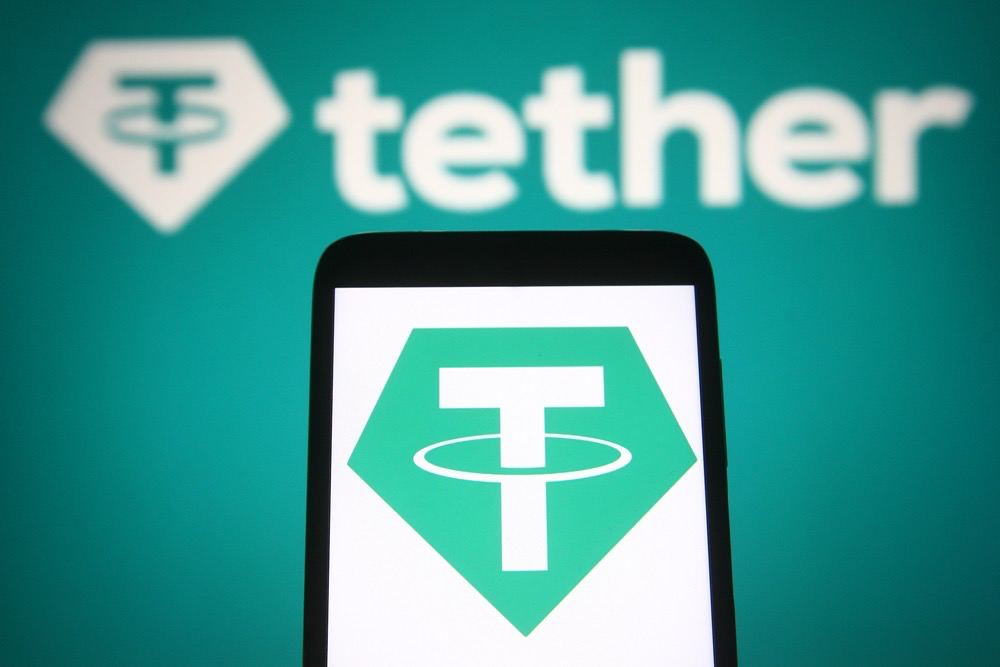 An image of Tether on a smartphone
